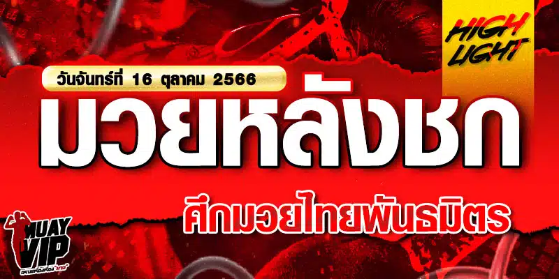 ไฮไลท์มวยหลังชก ศึกมวยไทยพันธมิตร