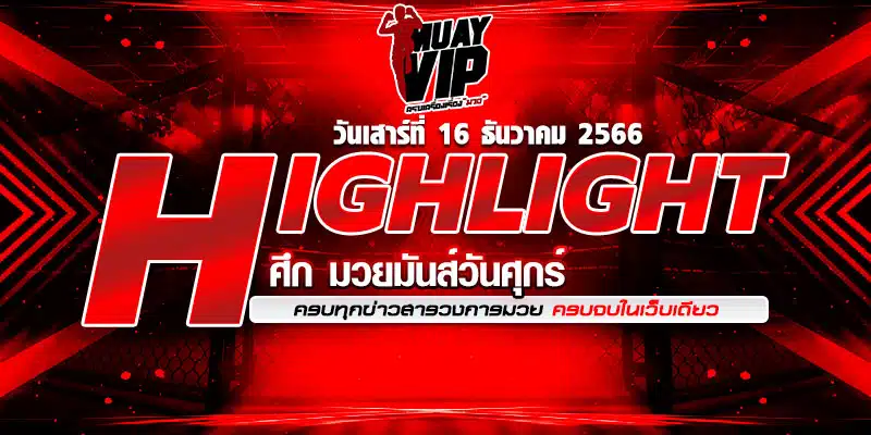 ไฮไลท์ มวย มันส์ๆ